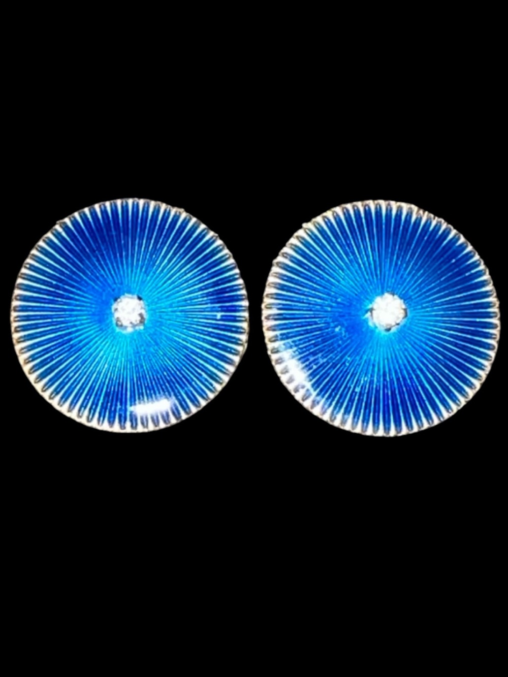 Vintage Italian Fabergè Style Rhinestone Shoe Dress Clips Gold Tone Enamel